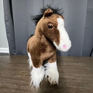 Vintage Sea World Busch Gardens Clydesdale Horse Plush‎